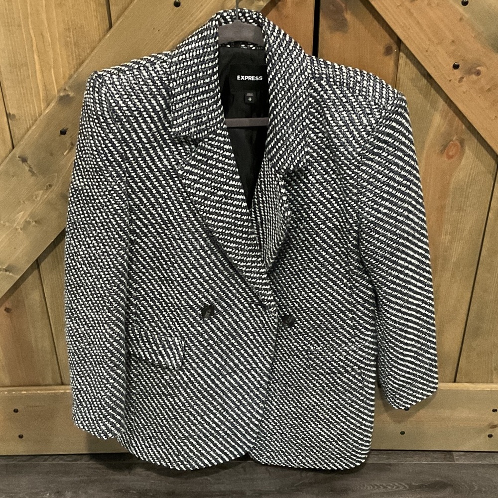 Express Tweed Car Coat